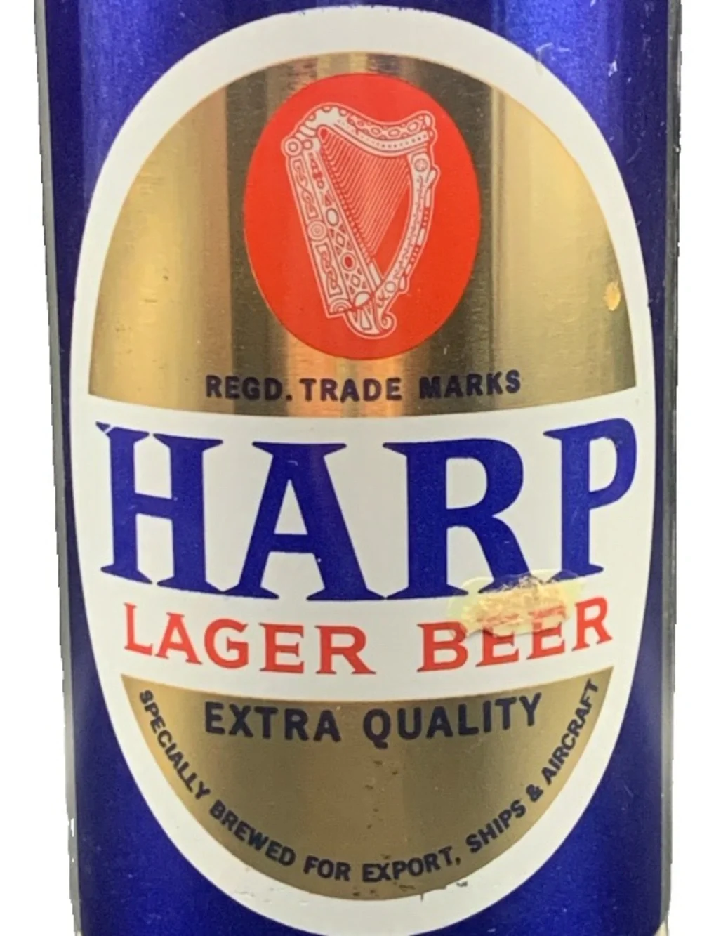 Vintage Beer Can Harp Lager Beer Extra Quality Empty Steel Can England